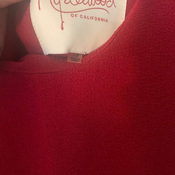 Modcloth Red Lace Trim Vintage Dress 1X Myrtlewood - Picture 5 of 7